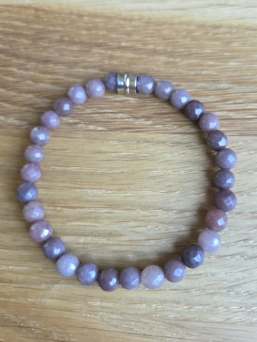 Purple Aventurine Beaded Stretch Bracelet | Handmade